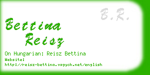 bettina reisz business card